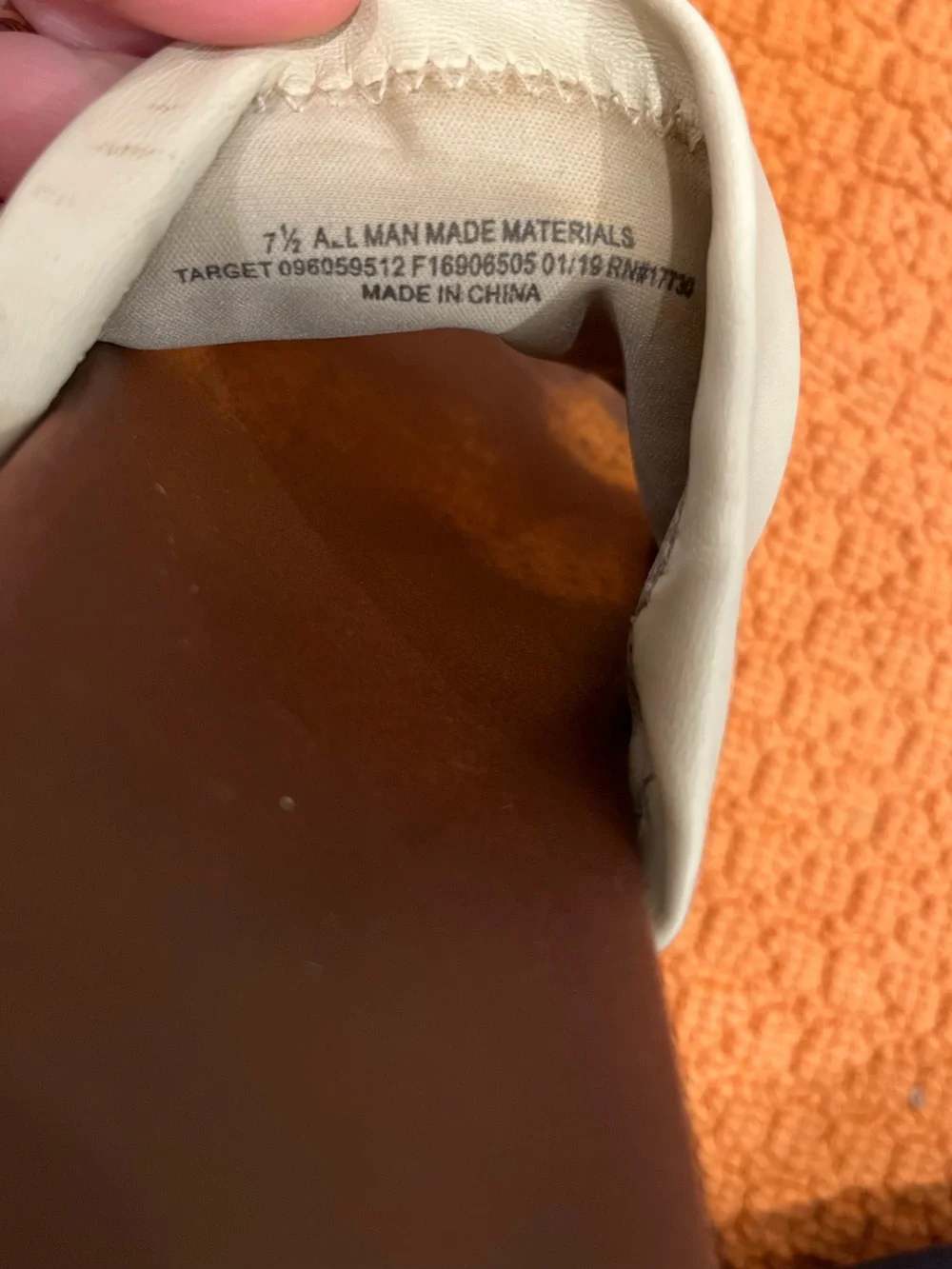 Target Women's Slide Sandals in Cream and Brown